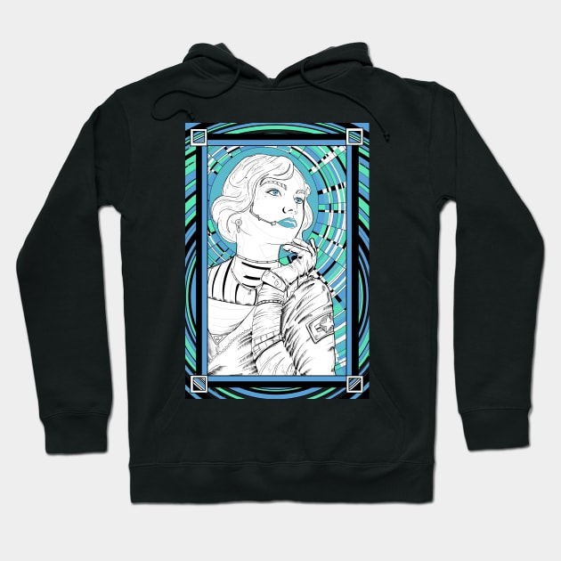 Cosmo girl Hoodie by paintchips